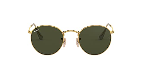 Ray-Ban Unisex RB3447 Round Metal Round Sunglasses, Gold/G-15 Green, 50 mm*