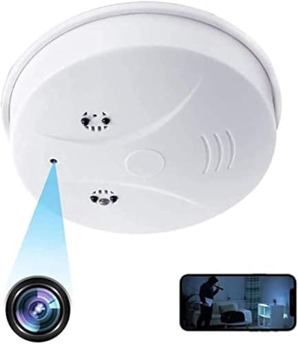 TANGMI Hidden Camera Smoke Detector Wireless WiFi Camera with Video 1080P HD Small Camera with Night Vision and Motion Detection Indoor Camera for Home Security