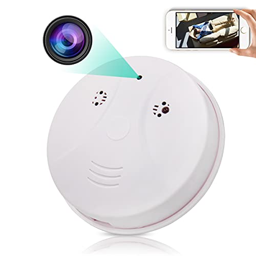 Hidden Camera Detector,1080P Smoke Detector WiFi Dome Camera for Home Office Security, Indoor Camera with Motion Detection Night Vision for Surveillance
