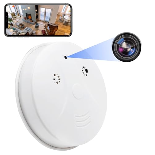 YYCAMUS Smoke Detector Hidden Camera WiFi Camera with Video 1080P HD Wireless Small Camera with Night Vision and Motion Detection Indoor Camera for Home Security