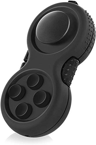 WTYCD Original Fidget Toy Game, Rubberized Classical Controller Fidget Concentration Toy with 8-Fidget Functions and Lanyard - Excellent for Relieving Stress and Anxiety