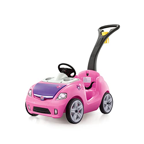 Step2 Whisper Ride II Ride On Push Toy Car, Pink – Ride On Car with Included Seat Belt, Easy Storage and Transport, Makes a Great Stroller Alternative*
