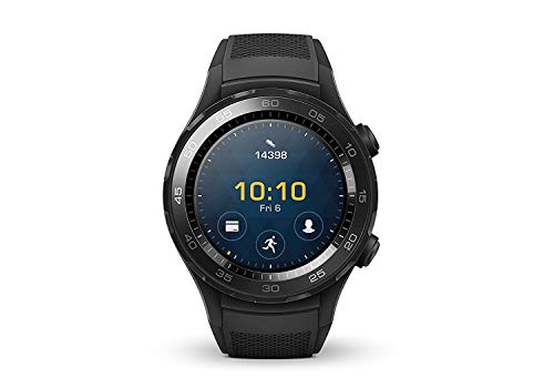 Huawei Watch 2 Sport Smartwatch - Ceramic Bezel - Carbon Black Strap (US Warranty)