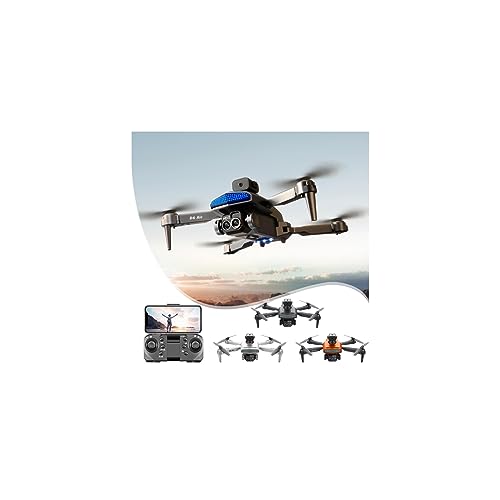 Drone Rc Quadcopter with 4k HD Fpv Camera Three Lens Wifi Remote Control Aerial Drone Multirotors Start Speed Circle Fly Altitude Hold Headless Mode