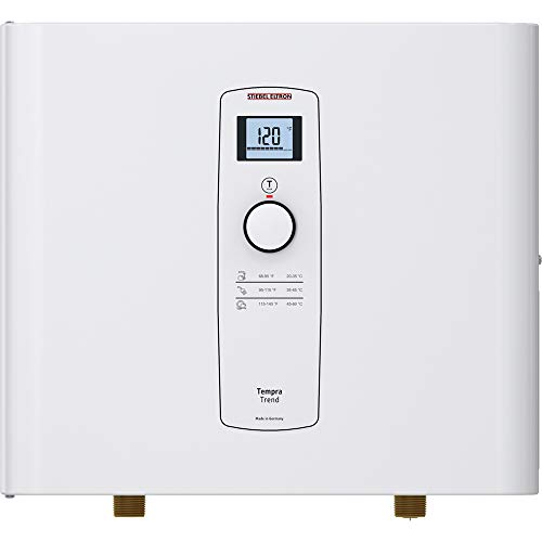 Stiebel Eltron Tankless Water Heater – Tempra 24 Trend – Electric, On Demand Hot Water, Eco, White