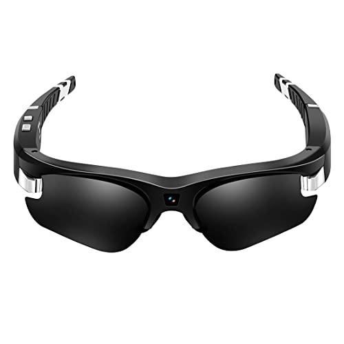 MingSung MS20 Camera Video Sunglasses, Built in HD1080P Camera, Film Hands Free for Sports, Hiking, Biking, Fishing, Scouting, Driving, Hunting(Include 32G MicroSD Card)