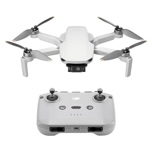 DJI Mini 4K, Drone with 4K UHD Camera for Adults, Under 249 g, 3-Axis Gimbal Stabilization, 10km Video Transmission, Auto Return, Wind Resistance, 1 Battery for 31-Min Max Flight Time
