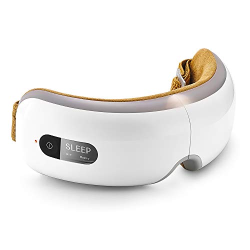 Breo iSee4 Electric Temple Eye Massager with Heating Air Pressure Music Vibration, Shiatsu Massager for Dry Eye Eyestrain Fatigue Relief