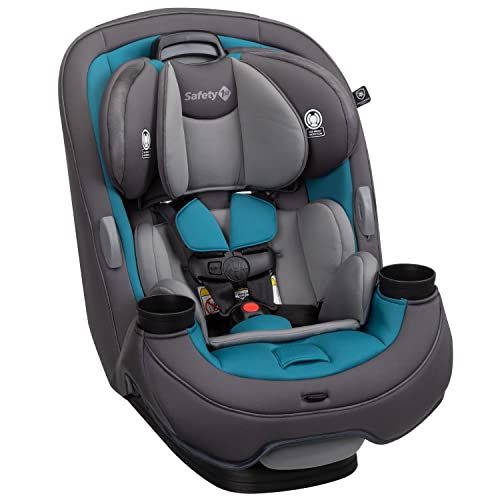 Safety 1st Grow and Go All-in-One Convertible Car Seat, Rear-facing 5-40 pounds, Forward-facing 22-65 pounds, and Belt-positioning booster 40-100 pounds, Blue Coral
