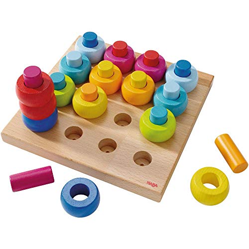 HABA Rainbow Whirls Pegging Game (Made in Germany)