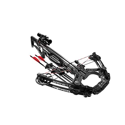 BARNETT Predator Crossbow, 430 Feet Per Second with Premium Illuminated Scope, Black, Model:BAR78002