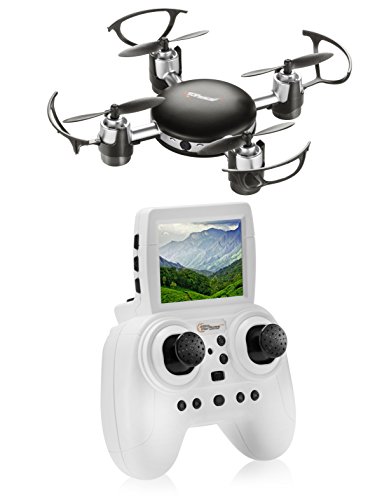 Top Race RC Mini SPY Drone with HD Camera Live Video, 2.4 Ghz, Mini FPV Drone with LCD Screen – TR-MQ8