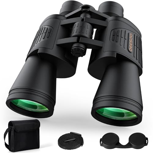 High Power Binoculars for Adults - 20x52 HD Large View Binoculars with Low Light - Professional Binoculars for Bird Watching Hunting Stargazing Football Travel Cruise Outdoor Sports with Carrying Bag