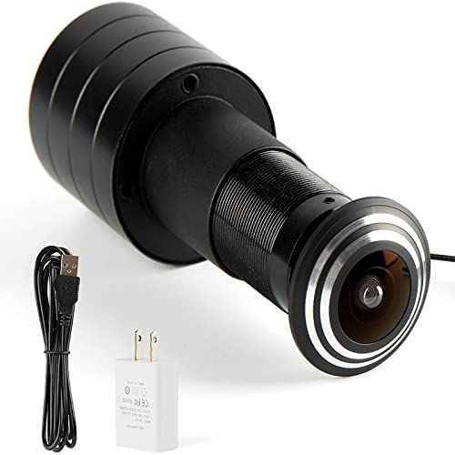 Kasfye Door Peephole Camera,HD 1080P Door Eye Hole IP Camera with 1.78mm Fisheye Lens 180 Degrees Wide Angle Tuya Smart APP Home Security USB Cameras-DC 5V
