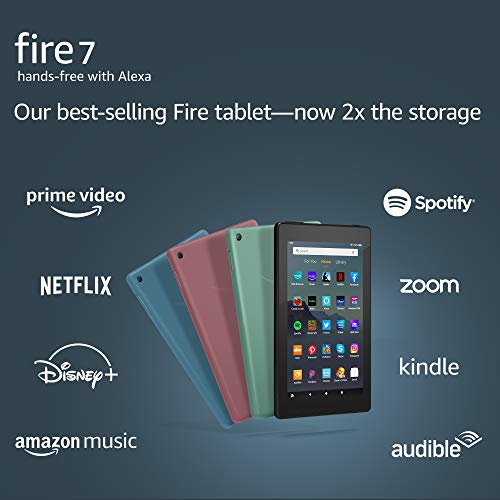 Fire 7 tablet, 7" display, 16 GB, (2019 release), Black*