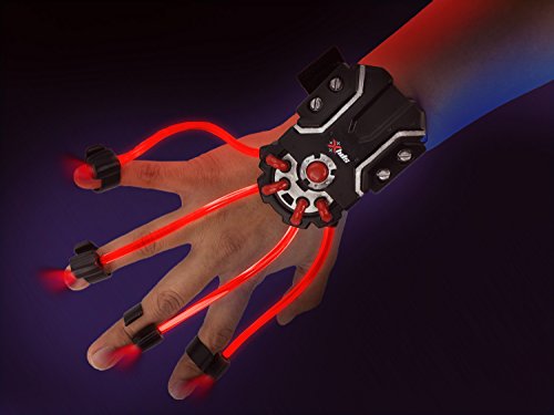 SpyX / Light Hand – LED Light Up Glove Toy for Spy Kids. Cool Flash Light Finger Device to Navigate in The Dark. Elastic LED Spy Toy Gadget for Junior Secret Agent Costumes