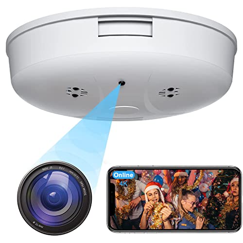 Hidden Camera Smoke Detector WiFi Spy Camera Hidden Cameras HD 1080P Wireless Small Camera with Night Vision and Motion Detection Spy Cameras for Home Security Nanny Cams