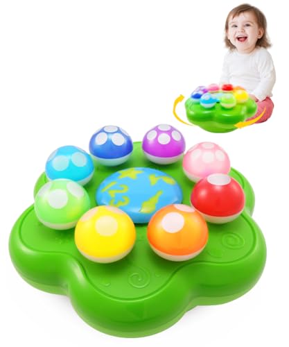 BEST LEARNING Mushroom Garden - Interactive Educational Light-Up Toddler Toys for 1 to 3 Years Old Toddlers - Colors, Numbers, Games & Music for Kids - Ideal Baby Toy Birthday