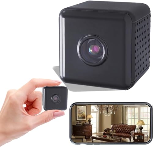 TIIXXE Hidden Camara with Audio/Video, Wireless HD 1080P Spy Camera for Home, Mini Camera with Night Vision, Remote Viewing for Security with iOS, Android Phone App