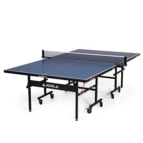 JOOLA Inside 15 Table, JOOLA Inside -Professional MDF Indoor Table Tennis Table with Quick Clamp Ping Pong Net and Post Set - 10 Minute Easy Assembly - Ping Pong Table with Single Player Playback Mode