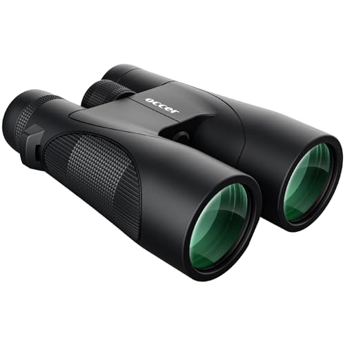 occer 12x50 Bird Watching Binoculars for Adults - HD High Powered Binoculars with Clear Vision - Easy Focus Binoculars with Long Range for Hunting Hiking Travel Cruise Trip Concert Stargazing