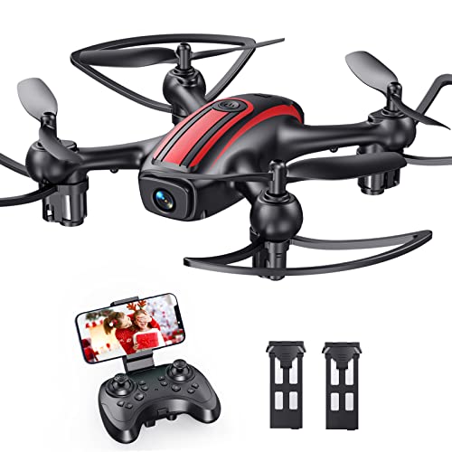 ZGMON Drone with 1080P Camera for Adults Beginners, Christmas Gift H863HW Kids Drones with Gesture & Voice Control, One Key Take Off, Headless Mode, Throw to Go, 3D Flips, Altitude Hold, 2 Batteries