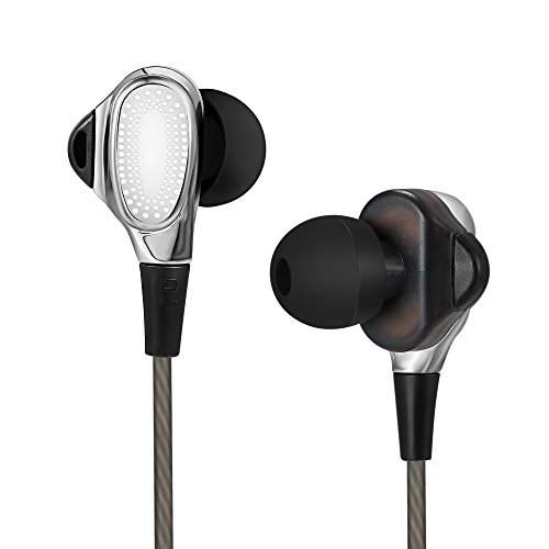 Kinwal in-Ear Earbuds Headphones, Dual Dynamic Drivers Earphones Headset with High-Fidelity Audio and Deep Bass, Noise Reduction Volume, in line Controls for Hands-Free Calling (3.5mm Jack)