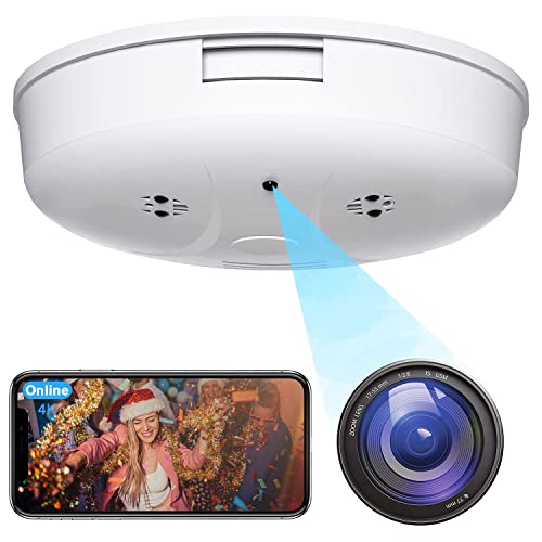 Mayycinco Spy Camera Hidden Camera Smoke Detector WiFi 1080P Small Cameras Nanny Cam with Motion Detection,Indoor Camera for Home Security Camera No Audio
