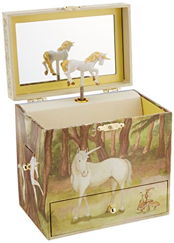Enchantmints Musical Unicorn Horse Jewelry Box for Girls Unicorn Spins to Music 4 Pullout Drawers*