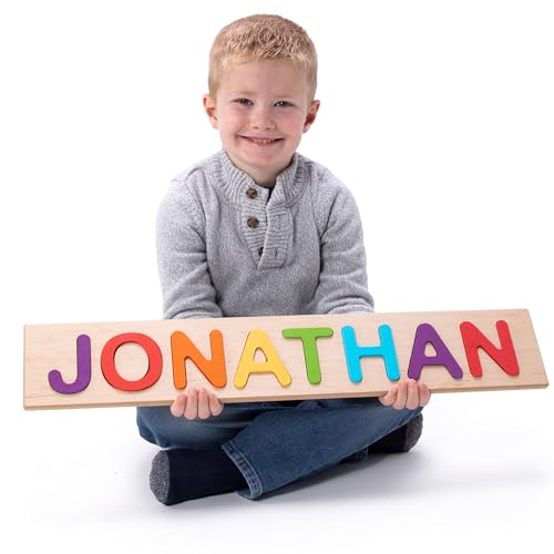 Fat Brain Toys Wooden Personalized Name Puzzle - Flat Rate up to 9 Letters*