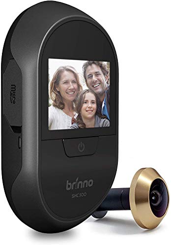 Brinno Front Door Peephole Security Camera SHC500 – Theft Proof Design – Superior Battery Life – No Motion Detection – No Smartphone Necessary - Quick, Easy Installation