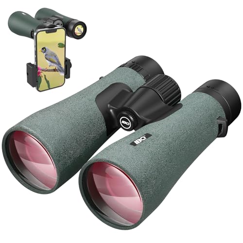 12x50 UHD Binoculars for Adults High Powered with Upgraded Phone Adapter - Large View, Lightweight, IPX7 Waterproof - Binoculars for Hunting Bird Watching Travel Cruise