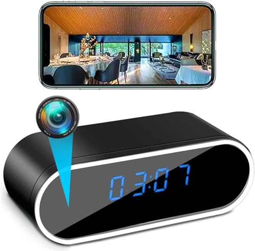 Hidden Camera Spy Camera HD 1080P WiFi Camera with Night Vision Motion Detection Small Surveillance Security Nanny Cams Indoor Home Office Security