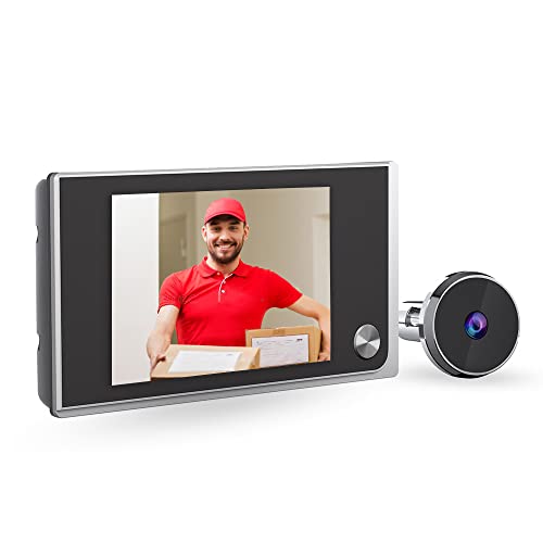 NAIERDI Peephole Camera for Apartment Door 3.5 inch LCD HD Screen 120 Degree Wide Angle Visual Doorbell Digital Door Viewer Super Long Standby Time