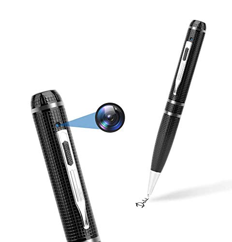 Hidden Camera Pen 32GB,FUVISION Full HD 1080P Spy Pen Camera Camcorder with Photo Taking,2 Hours Battery Pen Camera,Portable Digital Recorder with 3 Ink Refills Pocket DVR for Business and Conference*