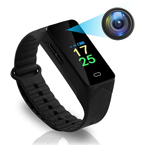 MITUUT Hidden Camera, Spy Camera, Nanny Cam Portable Wearable Bracelet Spy Cam for Outdoor Indoor, Home or Room Security, Hiking, Fishing, Hunting, Small Secret Camera 32GB - 1080p
