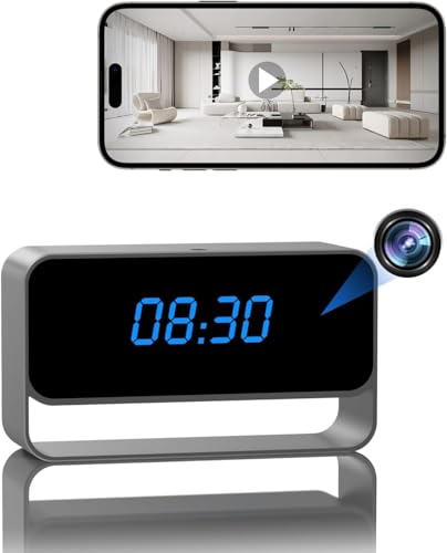 DuboCam Clock Camera - Full HD 1080P Wireless Camera - WiFi Nanny Cam for Home Indoor Security - WiFi & Bluetooth Connection 【Upgraded】