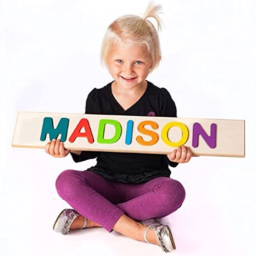 Fat Brain Toys Wooden Personalized Name Puzzle - Flat Rate up to 9 Letters*