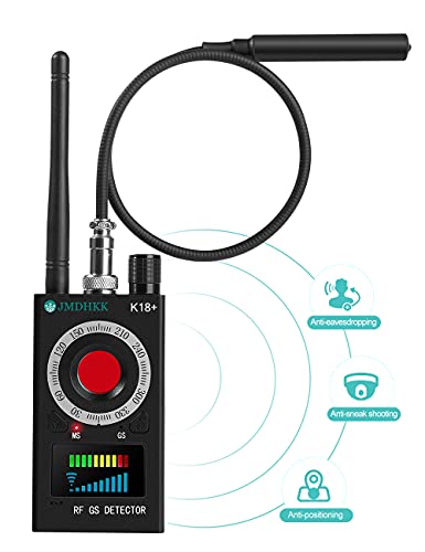 JMDHKK Hidden Camera Detectors, Bug Detector,Anti Spy Detector,GPS Detector,RF Signal Scanner Device Detector for GPS Tracker Listening Device Camera Finder