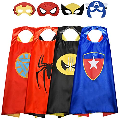 Roko Toys for 3-10 Year Old Boys, Superhero Capes for Kids 3-12 Year Old Boy Gifts Boys Cartoon Dress up Costumes Party Supplies Easter Gifts Present Chistmas Stocking Stuffers