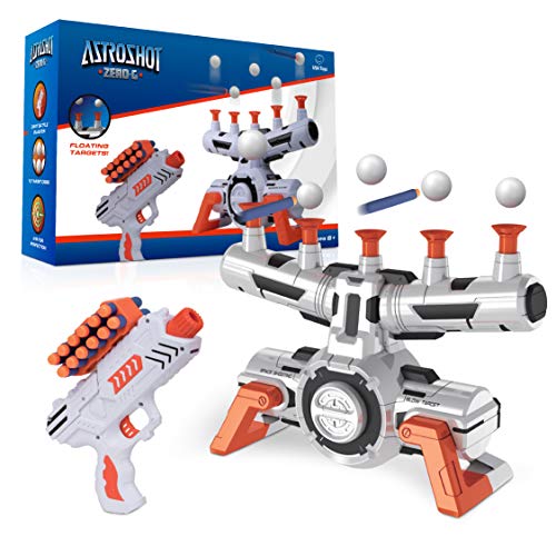 USA Toyz Astroshot Zero G Shooting Games for Kids - Nerf Compatible Floating Ball Targets for Shooting with 1 Foam Blaster Toy Gun, 10 Floating Ball Gun Targets, 12 Foam Darts, and 1 Foam Dart Holder