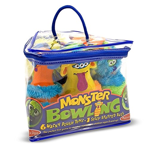 Melissa & Doug Monster Plush 6-Pin Bowling Game With Carrying Case*