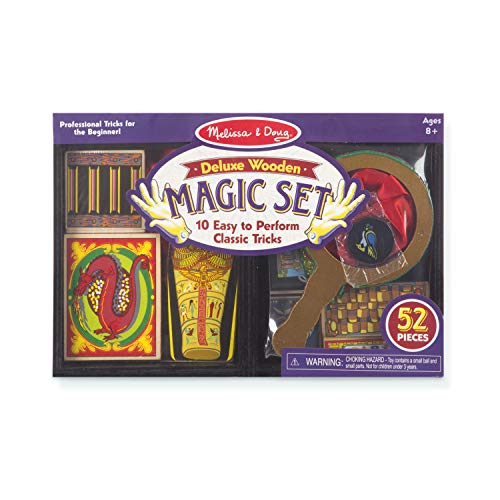 Melissa & Doug Deluxe Solid-Wood Magic Set With 10 Classic Tricks for ages 8+ years*