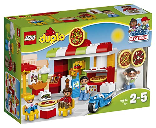 LEGO DUPLO My Town Pizzeria 10834, Preschool, Pre-Kindergarten Large Building Block Toys for Toddlers (57 Pieces)