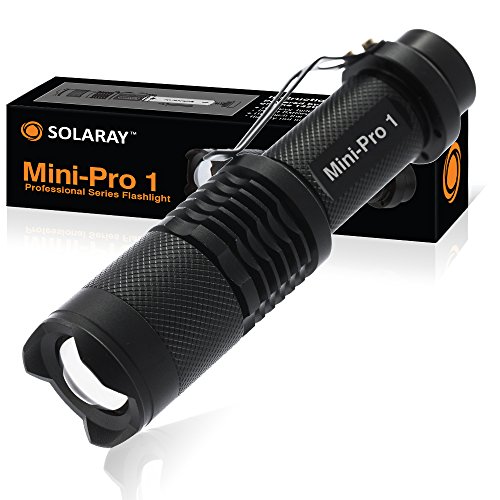 Small Handheld LED Emergency Flashlights - Professional Series Mini High Lumen Flashlight - 3 Light Modes, Adjustable Focus, Outdoor Water Resistant - Perfect for Camping and Hiking