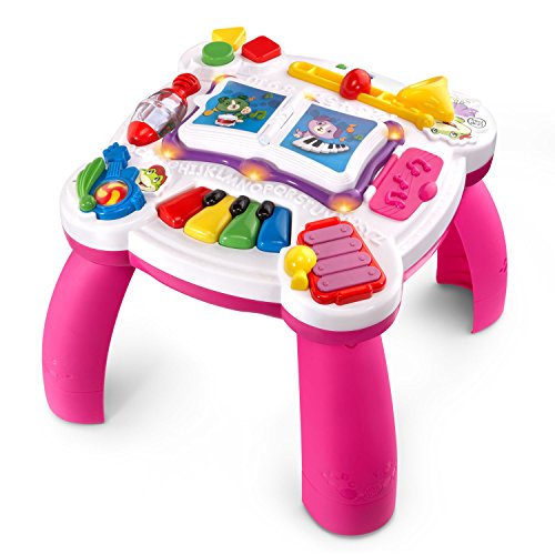 LeapFrog Learn and Groove Musical Table Activity Center Amazon Exclusive, Pink