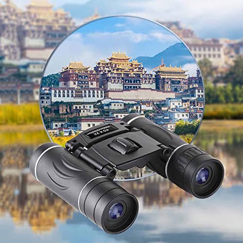 40x22 Zoom Binoculars, Binoculars with Lightweight Foldable, with Super Bright and Large View, for Bird Watching Hunting Travel