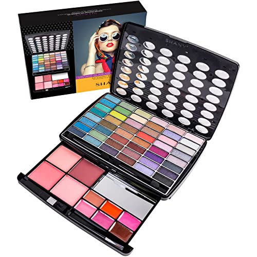 SHANY Glamour Girl Makeup Kit Eyeshadow Palette with Eyeshadows, Blushes, Lipstick Lip-gloss, Makeup Mirror, Makeup applicators, Premium Gift Packaging - Vintage