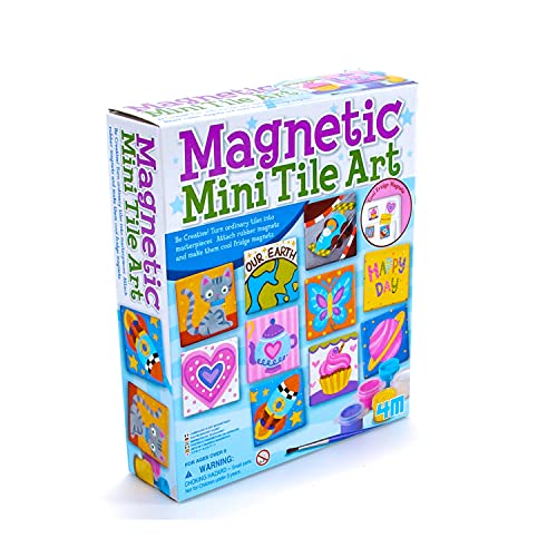 Toysmith 4M, Magnetic Mini Tile Art, Art & Crafts DIY Kit, For Boys & Girls Ages 8+