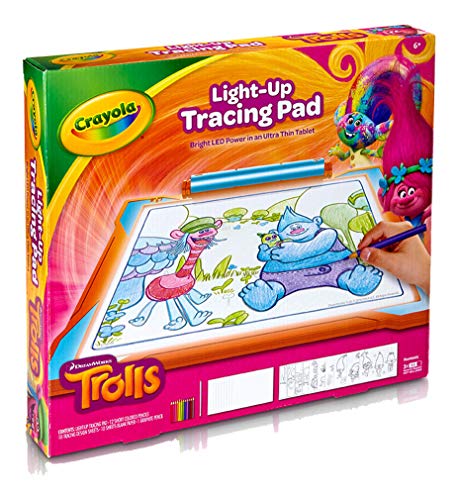 Crayola Trolls Light Up Tracing Pad, Drawing Toys, Gifts for Boys & Girls, Age 6+